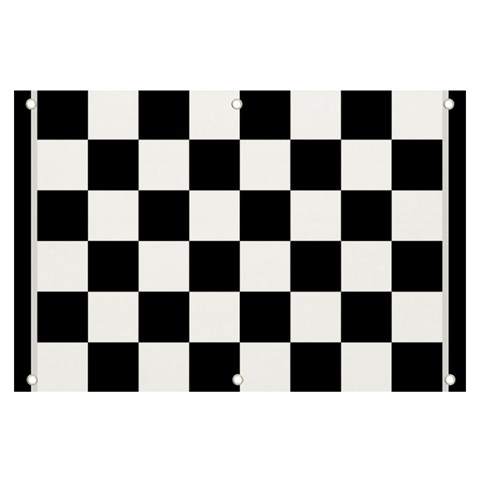 Chess Board Background Design Banner and Sign 6  x 4  from ArtsNow.com Front