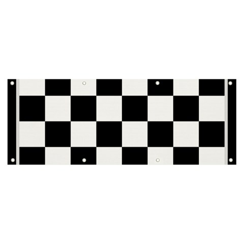 Chess Board Background Design Banner and Sign 8  x 3  from ArtsNow.com Front