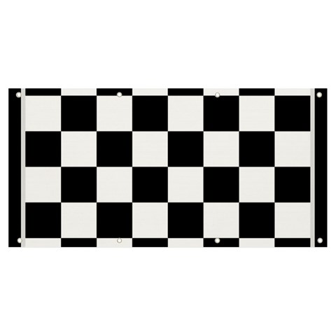Chess Board Background Design Banner and Sign 8  x 4  from ArtsNow.com Front