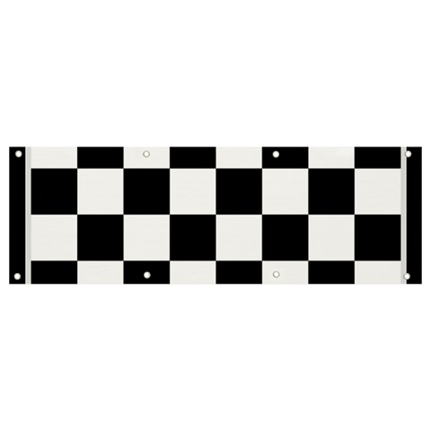 Chess Board Background Design Banner and Sign 9  x 3  from ArtsNow.com Front