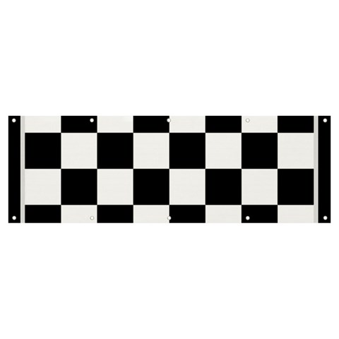 Chess Board Background Design Banner and Sign 12  x 4  from ArtsNow.com Front