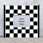 Chess Board Background Design White Wall Photo Frame 5  x 7 