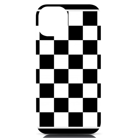 Chess Board Background Design iPhone 14 Black UV Print Case from ArtsNow.com Front