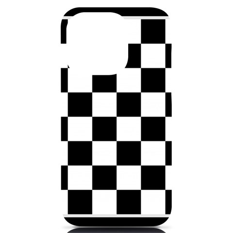 Chess Board Background Design iPhone 14 Pro Black UV Print Case from ArtsNow.com Front