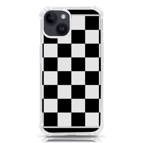 Chess Board Background Design iPhone 14 TPU UV Print Case from ArtsNow.com Front