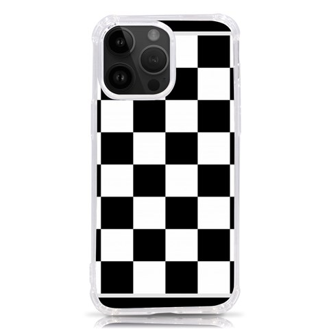 Chess Board Background Design iPhone 14 Pro Max TPU UV Print Case from ArtsNow.com Front