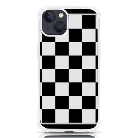 Chess Board Background Design iPhone 13 TPU UV Print Case from ArtsNow.com Front