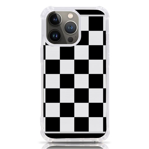 Chess Board Background Design iPhone 13 Pro TPU UV Print Case from ArtsNow.com Front