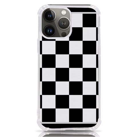 Chess Board Background Design iPhone 13 Pro Max TPU UV Print Case from ArtsNow.com Front