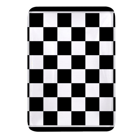Chess Board Background Design Rectangular Glass Fridge Magnet (4 pack) from ArtsNow.com Front
