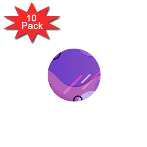 Hand Drawn Abstract Organic Shapes Background 1  Mini Buttons (10 pack)  from ArtsNow.com Front