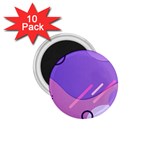 Hand Drawn Abstract Organic Shapes Background 1.75  Magnets (10 pack) 