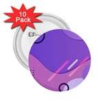 Hand Drawn Abstract Organic Shapes Background 2.25  Buttons (10 pack) 