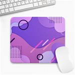 Hand Drawn Abstract Organic Shapes Background Large Mousepad