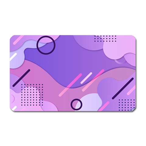 Hand Drawn Abstract Organic Shapes Background Magnet (Rectangular) from ArtsNow.com Front