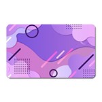 Hand Drawn Abstract Organic Shapes Background Magnet (Rectangular)