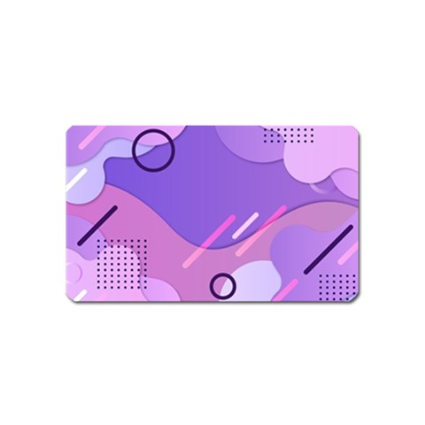 Hand Drawn Abstract Organic Shapes Background Magnet (Name Card) from ArtsNow.com Front