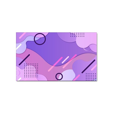 Hand Drawn Abstract Organic Shapes Background Sticker Rectangular (100 pack) from ArtsNow.com Front