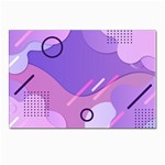 Hand Drawn Abstract Organic Shapes Background Postcards 5  x 7  (Pkg of 10)