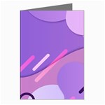 Hand Drawn Abstract Organic Shapes Background Greeting Cards (Pkg of 8)