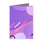 Hand Drawn Abstract Organic Shapes Background Mini Greeting Card