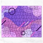 Hand Drawn Abstract Organic Shapes Background Rectangular Jigsaw Puzzl