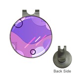 Hand Drawn Abstract Organic Shapes Background Hat Clips with Golf Markers
