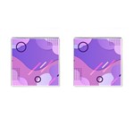 Hand Drawn Abstract Organic Shapes Background Cufflinks (Square)