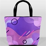 Hand Drawn Abstract Organic Shapes Background Bucket Bag
