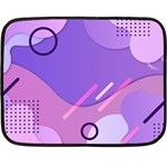 Hand Drawn Abstract Organic Shapes Background Two Sides Fleece Blanket (Mini)