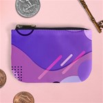 Hand Drawn Abstract Organic Shapes Background Mini Coin Purse