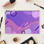 Hand Drawn Abstract Organic Shapes Background Cosmetic Bag (Large)