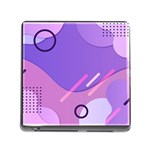 Hand Drawn Abstract Organic Shapes Background Memory Card Reader (Square 5 Slot)