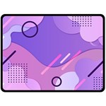 Hand Drawn Abstract Organic Shapes Background Fleece Blanket (Large)