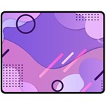 Hand Drawn Abstract Organic Shapes Background Fleece Blanket (Medium)