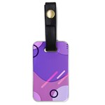 Hand Drawn Abstract Organic Shapes Background Luggage Tag (one side)