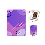 Hand Drawn Abstract Organic Shapes Background Playing Cards Single Design (Mini)