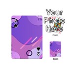 Hand Drawn Abstract Organic Shapes Background Playing Cards 54 Designs (Mini)