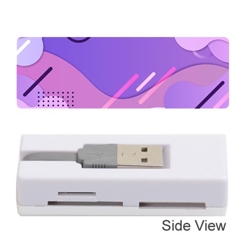 Hand Drawn Abstract Organic Shapes Background Memory Card Reader (Stick) from ArtsNow.com Front