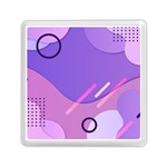 Hand Drawn Abstract Organic Shapes Background Memory Card Reader (Square)
