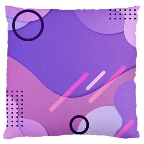 Hand Drawn Abstract Organic Shapes Background Large Cushion Case (Two Sides) from ArtsNow.com Front