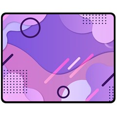 Hand Drawn Abstract Organic Shapes Background Two Sides Fleece Blanket (Medium) from ArtsNow.com 58.8 x47.4  Blanket Front