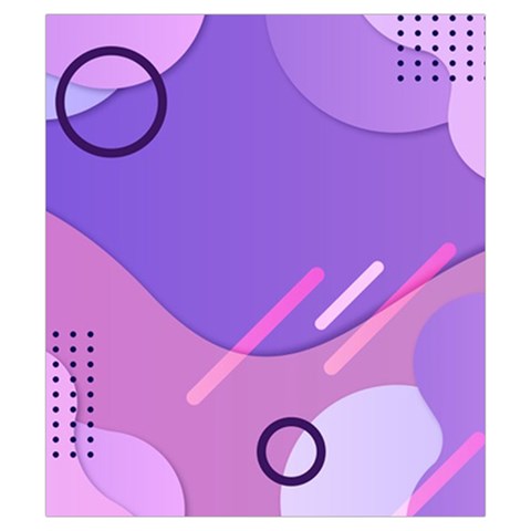 Hand Drawn Abstract Organic Shapes Background Drawstring Pouch (Small) from ArtsNow.com Front