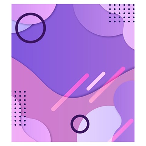 Hand Drawn Abstract Organic Shapes Background Drawstring Pouch (Medium) from ArtsNow.com Back