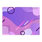 Hand Drawn Abstract Organic Shapes Background Two Sides Premium Plush Fleece Blanket (Mini)