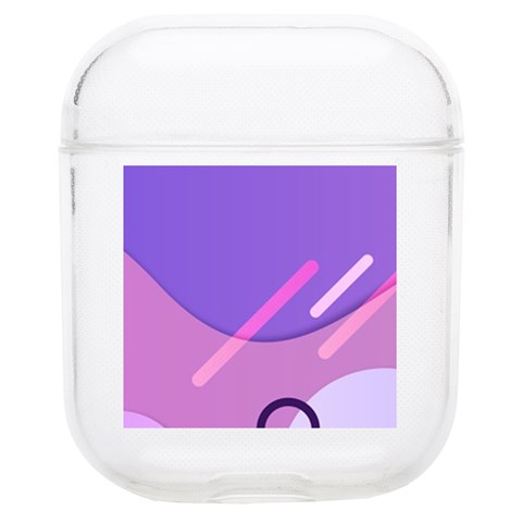 Hand Drawn Abstract Organic Shapes Background Soft TPU AirPods 1/2 Case from ArtsNow.com Front