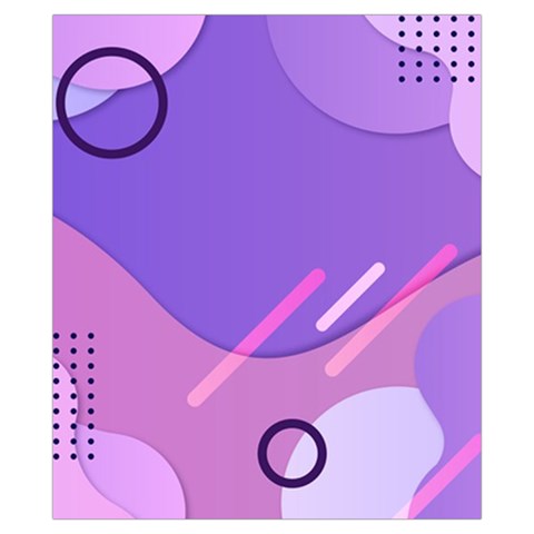 Hand Drawn Abstract Organic Shapes Background Drawstring Pouch (XS) from ArtsNow.com Back