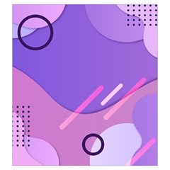 Hand Drawn Abstract Organic Shapes Background Drawstring Pouch (2XL) from ArtsNow.com Back