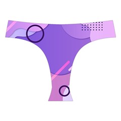 Hand Drawn Abstract Organic Shapes Background Cross Back Hipster Bikini Set from ArtsNow.com Front Under