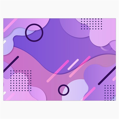 Hand Drawn Abstract Organic Shapes Background Roll Up Canvas Pencil Holder (L) from ArtsNow.com Front